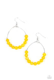 Paparazzi "Catch A Breeze" Yellow Earrings Paparazzi Jewelry