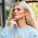 Paparazzi "Catch A Breeze" Yellow Earrings Paparazzi Jewelry