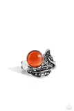 Paparazzi "Cat’s Eye Candy" Orange Ring Paparazzi Jewelry