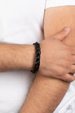 Paparazzi "Cattle Ranch" Black Mens Bracelet Unisex Paparazzi Jewelry