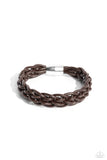 Paparazzi "Cattle Ranch" Brown Mens Bracelet Unisex Paparazzi Jewelry
