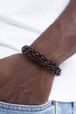 Paparazzi "Cattle Ranch" Brown Mens Bracelet Unisex Paparazzi Jewelry