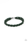 Paparazzi "Cattle Ranch" Green Mens Bracelet Unisex Paparazzi Jewelry