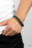 Paparazzi "Cattle Ranch" Green Mens Bracelet Unisex Paparazzi Jewelry