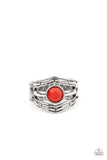 Paparazzi "Celestial Collaboration" Red Ring Paparazzi Jewelry