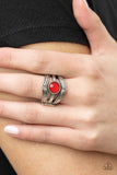 Paparazzi "Celestial Collaboration" Red Ring Paparazzi Jewelry