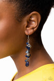 Paparazzi "Cheeky Cascade" Blue Earrings Paparazzi Jewelry