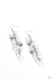 Paparazzi "Cheeky Cascade" White Earrings Paparazzi Jewelry