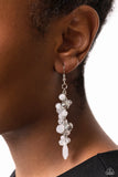 Paparazzi "Cheeky Cascade" White Earrings Paparazzi Jewelry
