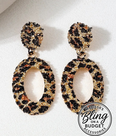 Leopard Earrings Paparazzi Jewelry