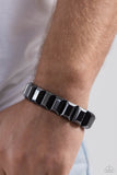 Paparazzi "Chunky Companion" Black Mens Bracelet Unisex Paparazzi Jewelry