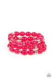 Paparazzi "Coastal Coastin" Pink Bracelet Paparazzi Jewelry