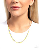 Paparazzi "Colored Cadence" Yellow Necklace & Earring Set Paparazzi Jewelry