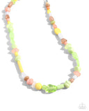 Paparazzi "Colored Can-Can" Green Necklace & Earring Set Paparazzi Jewelry