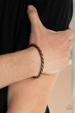 Paparazzi "Combat Ready" Copper Urban Mens Bracelet Paparazzi Jewelry