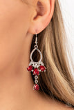 Paparazzi "Coming in Clutch" Red Earrings Paparazzi Jewelry