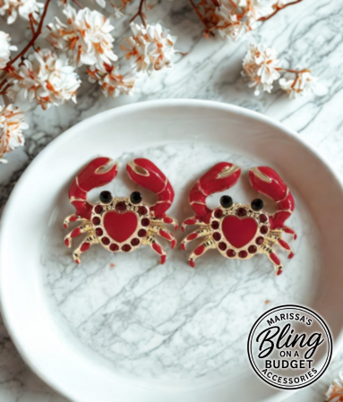 Crab Stud Earrings Paparazzi Jewelry