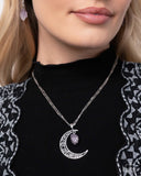 Paparazzi "Crescent Charm" Purple Necklace & Earring Set Paparazzi Jewelry