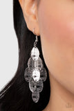 Paparazzi "Cross It Off My List" Silver Earrings Paparazzi Jewelry