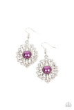 Paparazzi "Crowns Required" Purple Earrings Paparazzi Jewelry