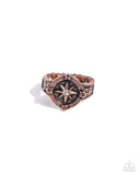 Paparazzi "Cultured Compass" Copper Ring Paparazzi Jewelry