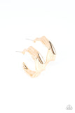 Paparazzi "Cutting Edge Couture" Gold Post Earrings Paparazzi Jewelry