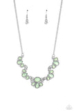 Paparazzi "Dancing Dimension" Green Necklace & Earring Set Paparazzi Jewelry