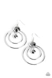 Paparazzi "Dapperly Deluxe" Silver Earrings Paparazzi Jewelry