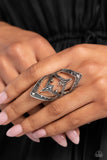 Paparazzi "Daring Diamonds" Silver Ring Paparazzi Jewelry