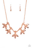Paparazzi "Dauntlessly Debonair" Copper Necklace & Earring Set Paparazzi Jewelry