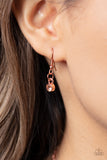 Paparazzi "Dauntlessly Debonair" Copper Necklace & Earring Set Paparazzi Jewelry