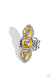 Paparazzi "Dazzling Direction" Yellow Ring Paparazzi Jewelry