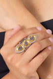 Paparazzi "Dazzling Direction" Yellow Ring Paparazzi Jewelry