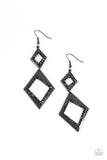 Paparazzi "Deco Decoupage" Black Earrings Paparazzi Jewelry