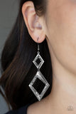Paparazzi "Deco Decoupage" Black Earrings Paparazzi Jewelry