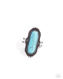 Paparazzi "Desert Island" Blue Ring Paparazzi Jewelry