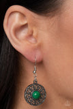 Paparazzi "Detail Oriented" Green Necklace & Earring Set Paparazzi Jewelry