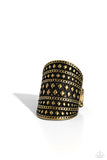 Paparazzi "Diamondback Bravado" Brass Ring Paparazzi Jewelry
