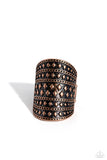 Paparazzi "Diamondback Bravado" Copper Ring Paparazzi Jewelry