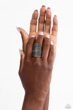 Paparazzi "Diamondback Bravado" Silver Ring Paparazzi Jewelry