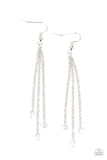Paparazzi "Divine Droplets" White Earrings Paparazzi Jewelry