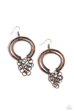 Paparazzi "Dont Go CHAINg-ing" Copper Earrings Paparazzi Jewelry
