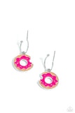 Paparazzi "Donut Delivery" Pink Post Earrings Paparazzi Jewelry