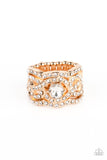 Paparazzi "Doting In Dazzle" Gold Ring Paparazzi Jewelry