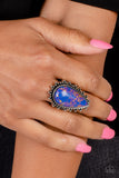 Paparazzi "Down-to-Earth Essence" Purple Ring Paparazzi Jewelry