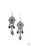 Paparazzi "Dreamcatcher Delight" Orange Earrings Paparazzi Jewelry