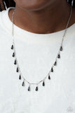 Paparazzi "Drop-Dead Dance" Black Necklace & Earring Set Paparazzi Jewelry