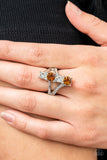 Paparazzi "Duplicating Dazzle" Brown Ring Paparazzi Jewelry