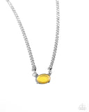 Paparazzi "Dynamic Delicacy" Yellow Necklace & Earring Set Paparazzi Jewelry