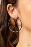 Paparazzi "Dynamic Diameter" Black Post Earrings Paparazzi Jewelry